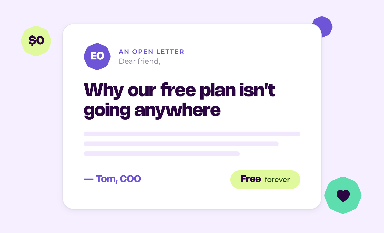 Intro to free plan