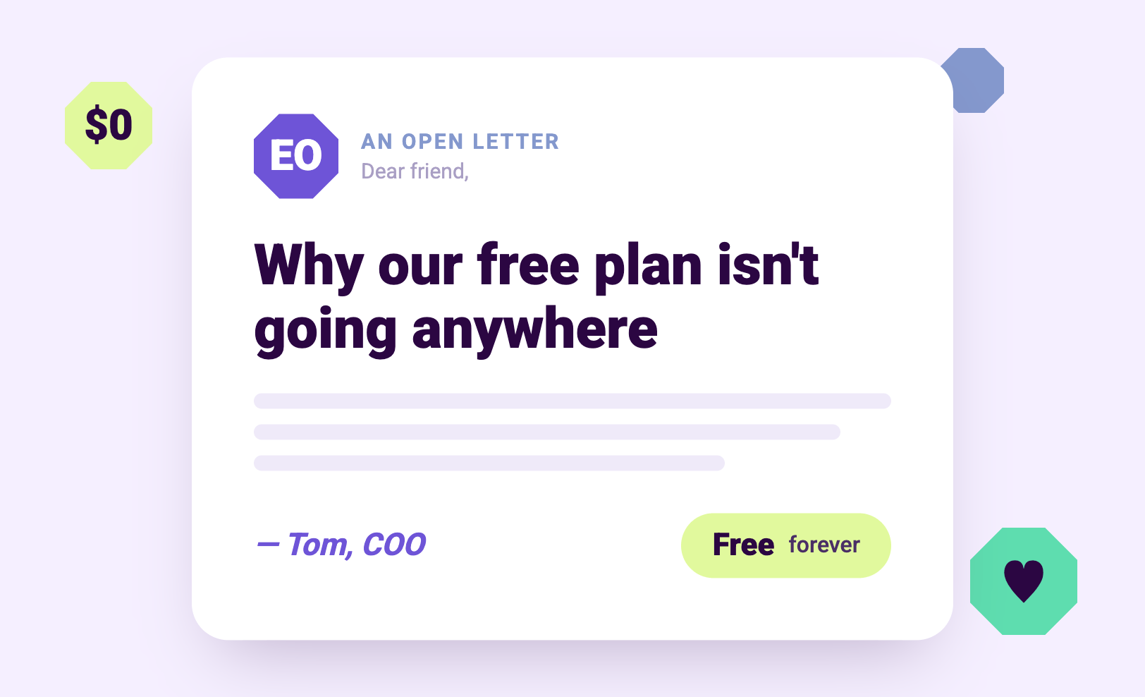 Intro to free plan