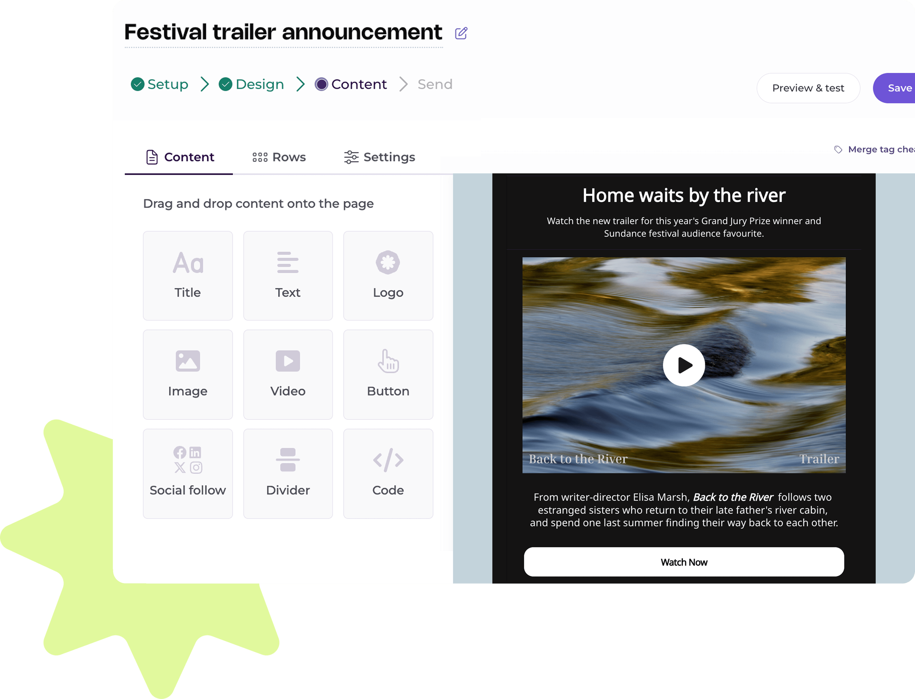 film festivals campaign in the editor
