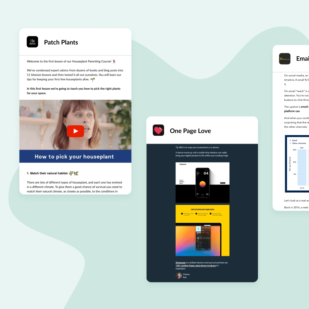 Preview image for: 4 examples of email courses (and what to steal for your own)