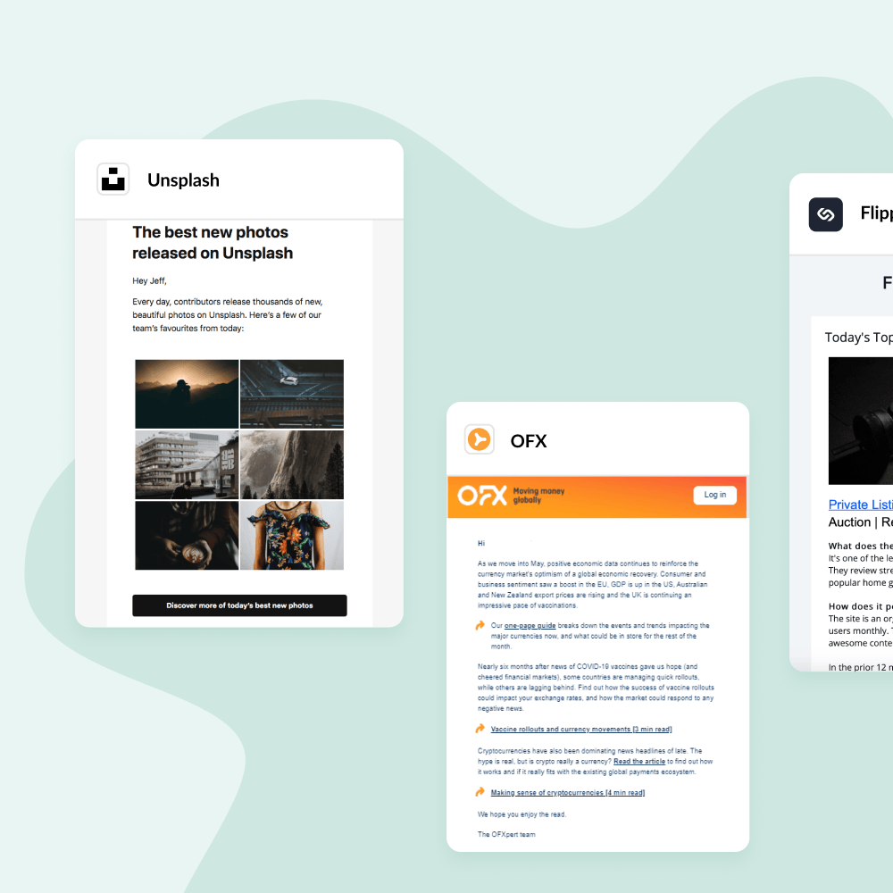 Preview image for: 5 examples of good newsletters to get you inspired