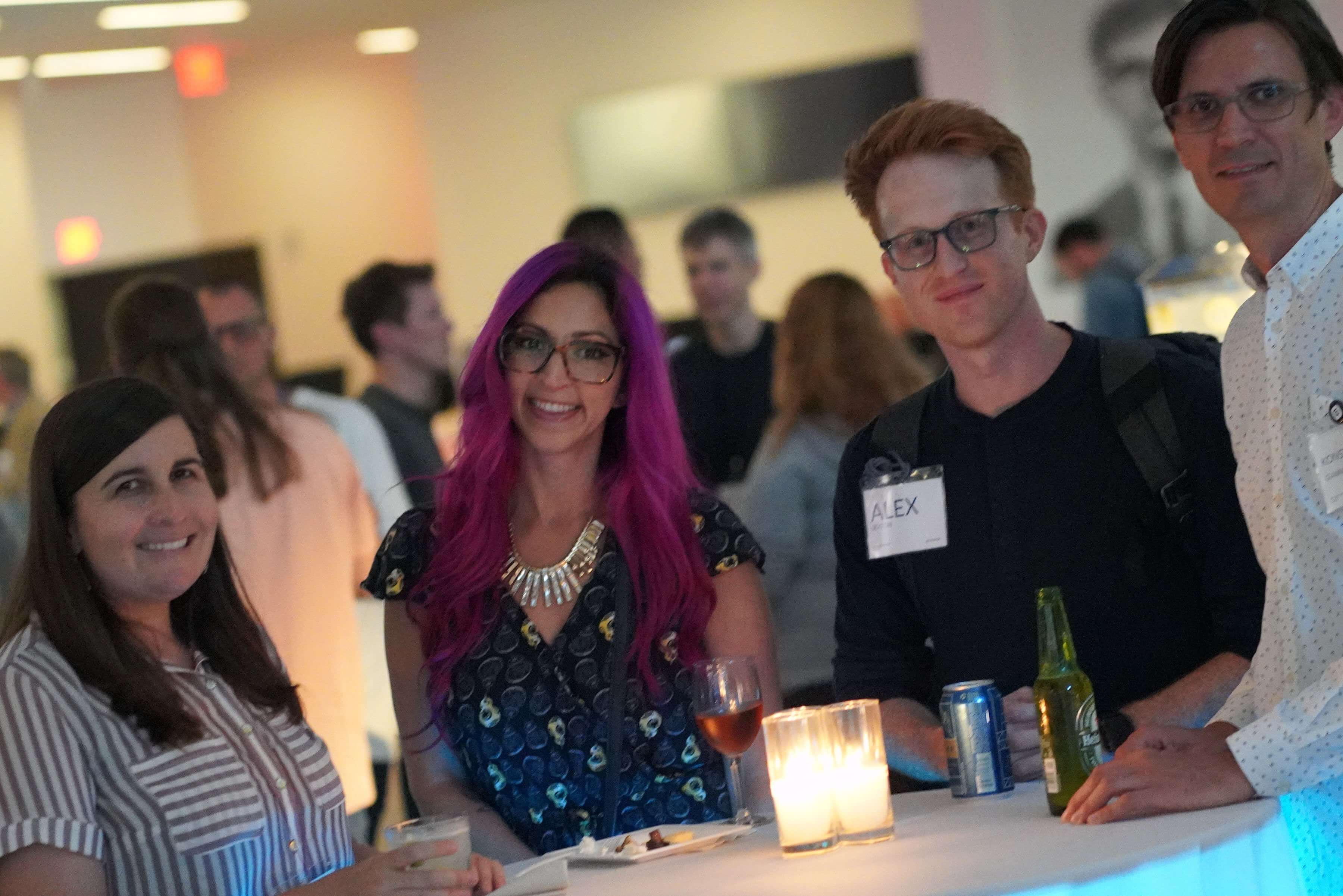 Picture of Crystal Ledesma and fellow attendants at a Litmus Live event.