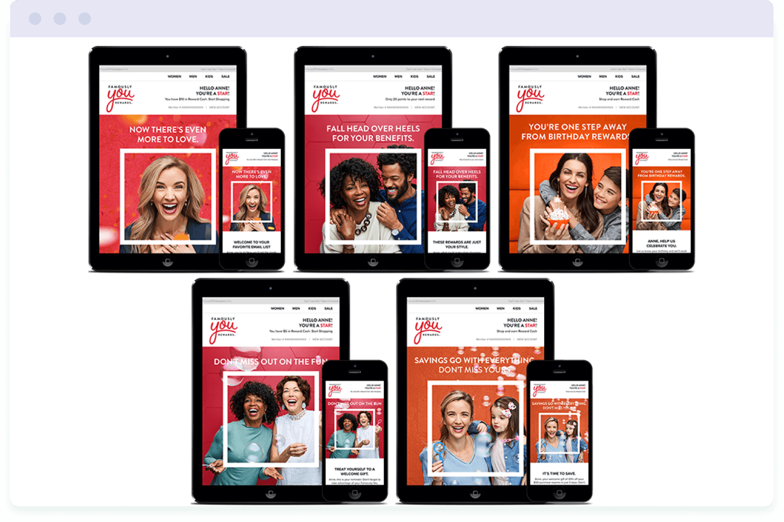 Examples of coded emails from Anne Tomlin's portfolio