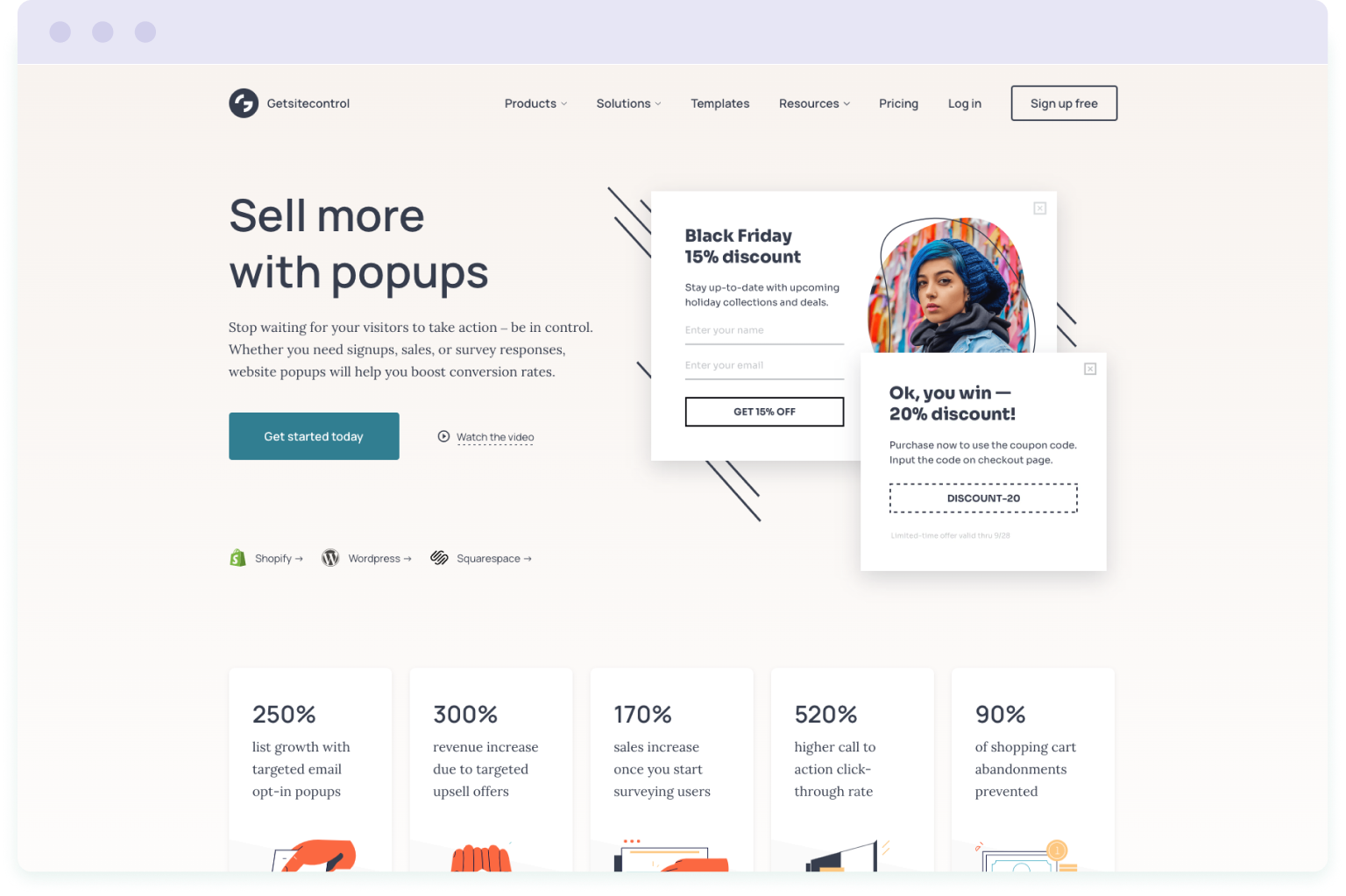 Image of the GetSiteControl website