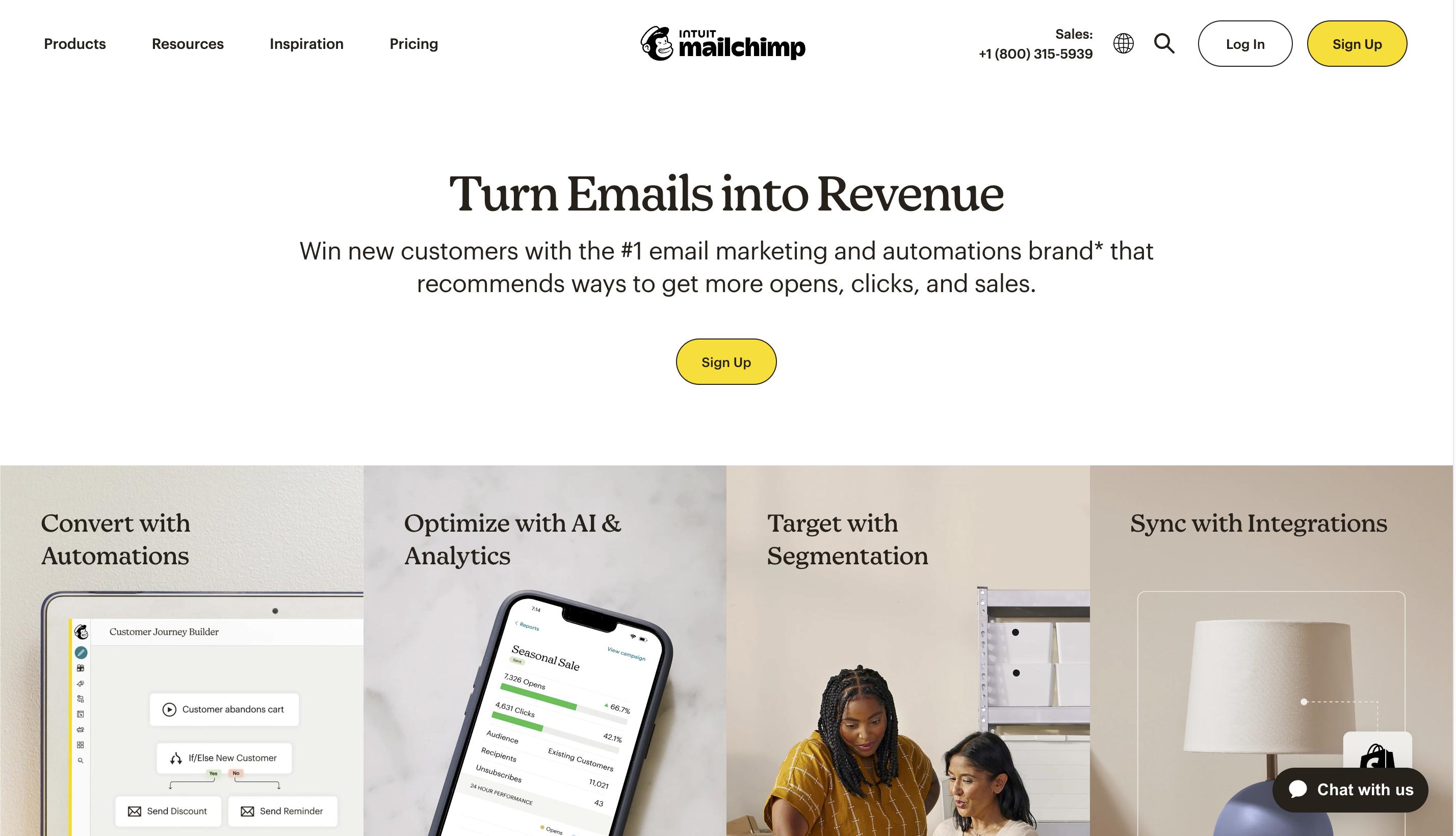 Mailchimp Landig Page