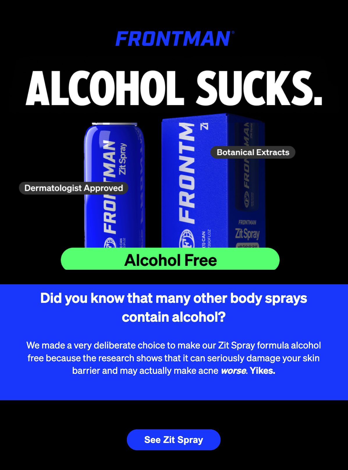 Creative text to grab the reader's attention