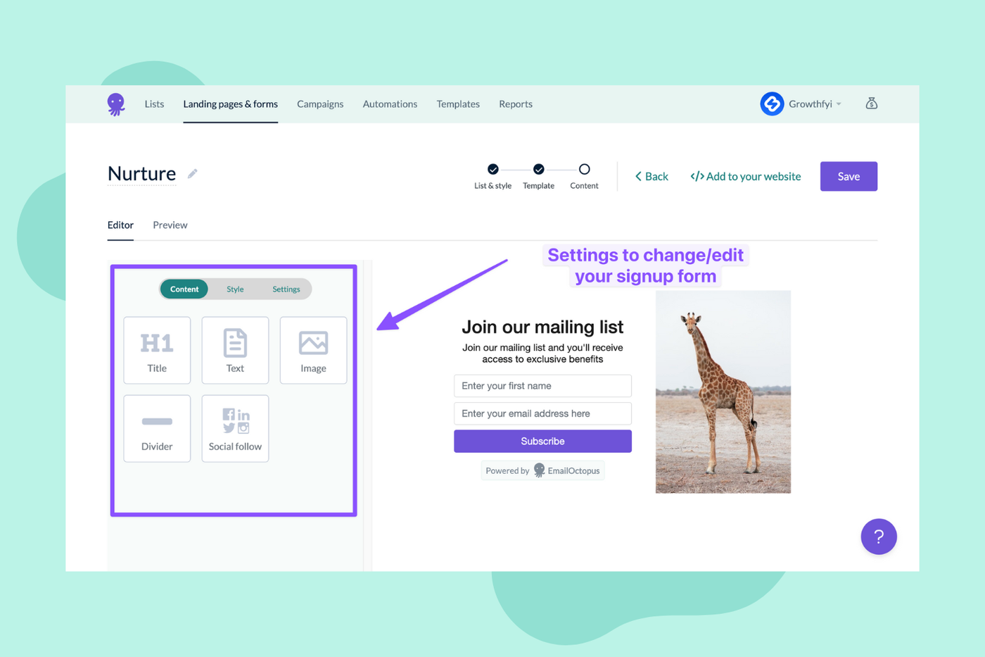 How to create an automated email welcome series | EmailOctopus