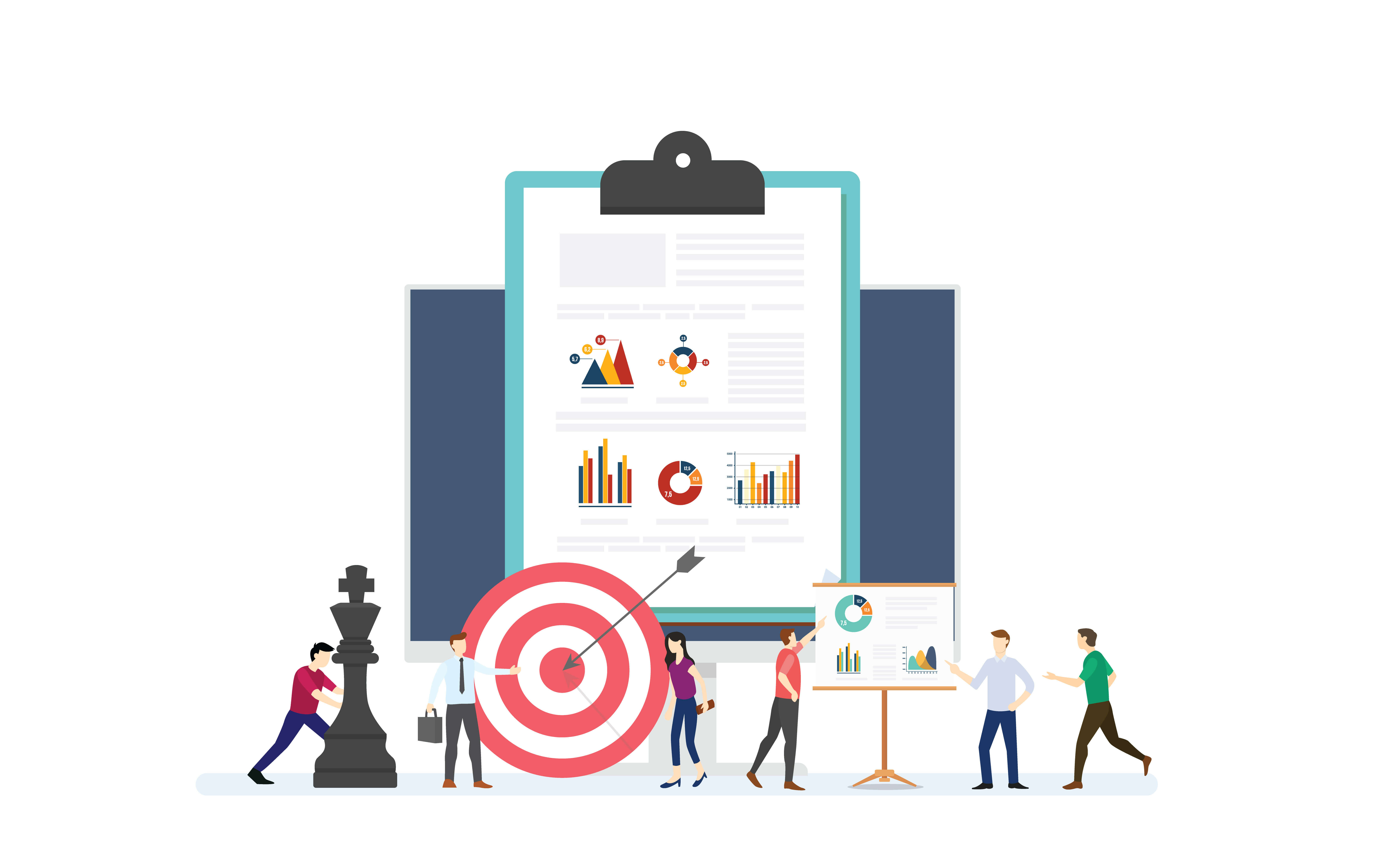 Illustration to show email marketing results that could improve with segmentation