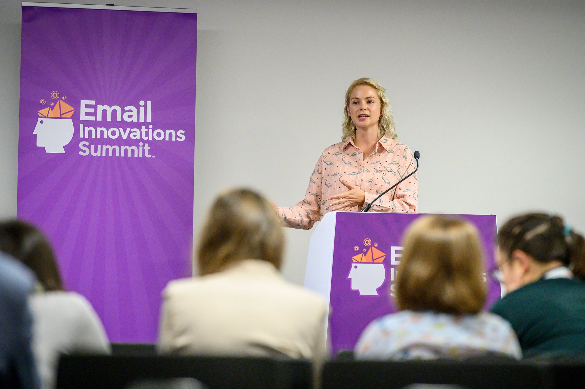 Jenna delivering a talk at the Email Innovations Summit