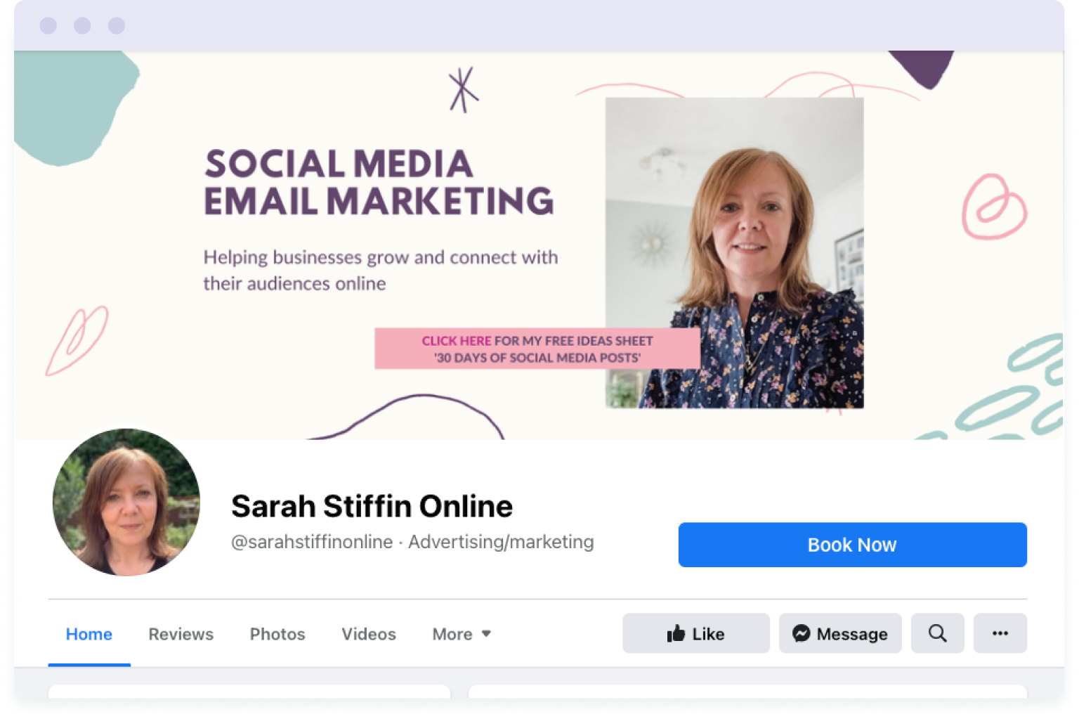 Example of how to promote your lead magnet via the profile images on your social media channels