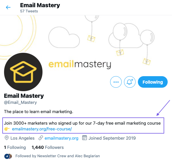 Example of a brand promoting their free content on their social media channels to attract new subscribers and grow their list