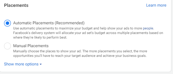 Image of Facebook Ads Manager to illustrate step 8 of creating a Facebook Lead Ad