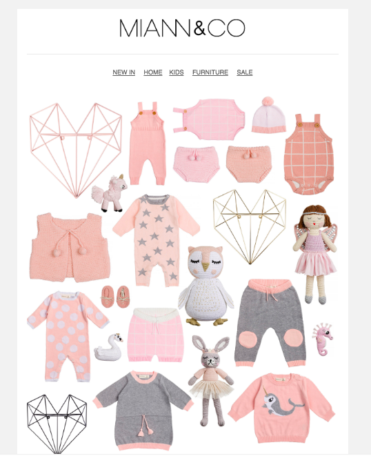 Valentine's email from Miann & Co