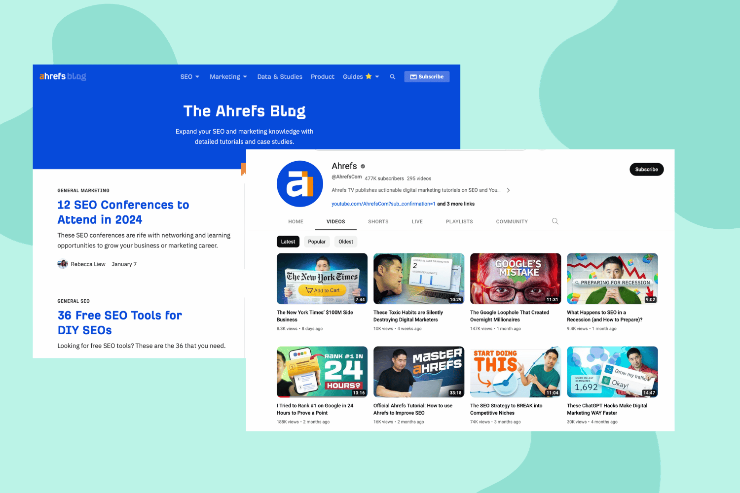 Ahrefs content marketing efforts