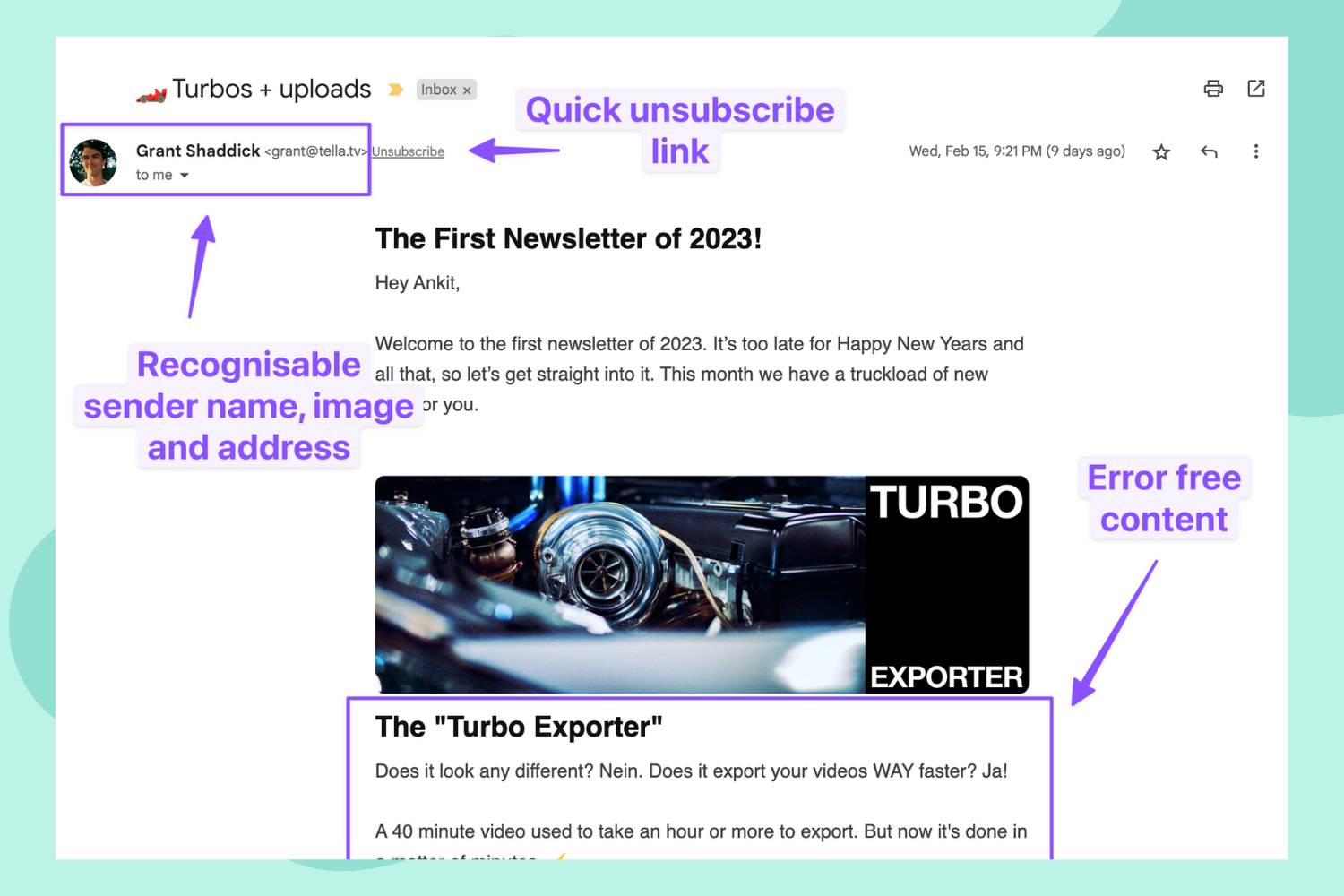 Basic things to check in a email
