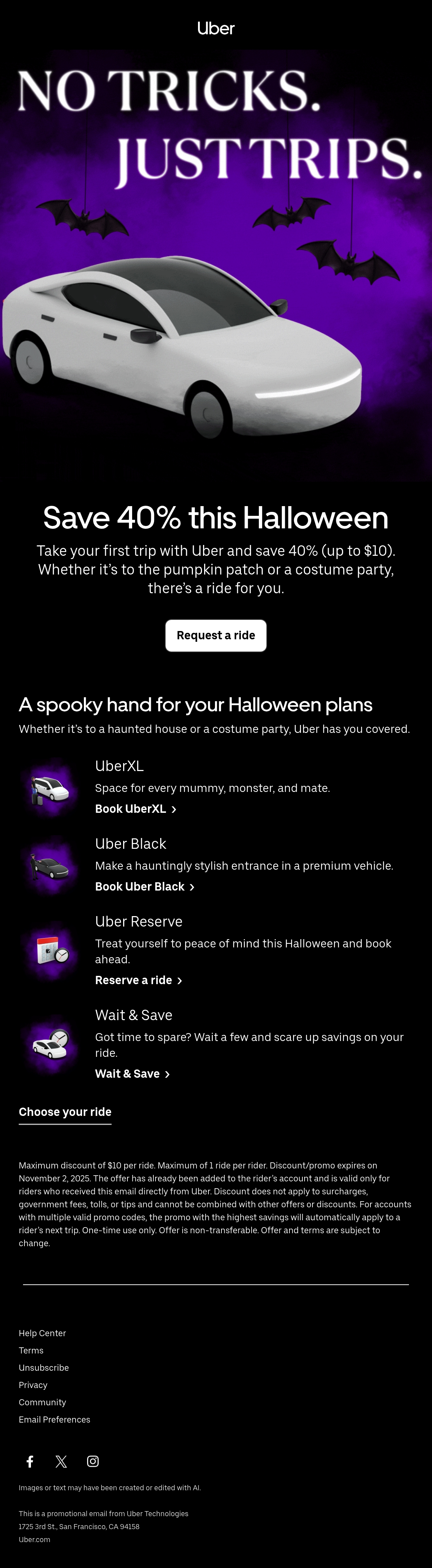 Uber Halloween