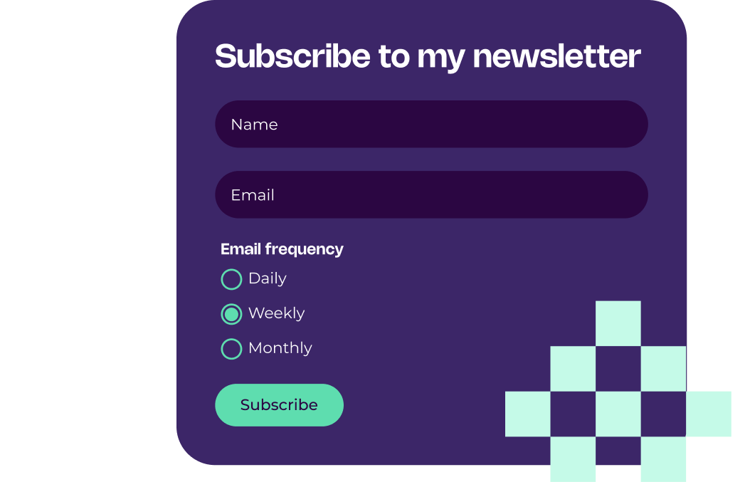 EmailOctopus signup form collecting subscriber details and email preferences