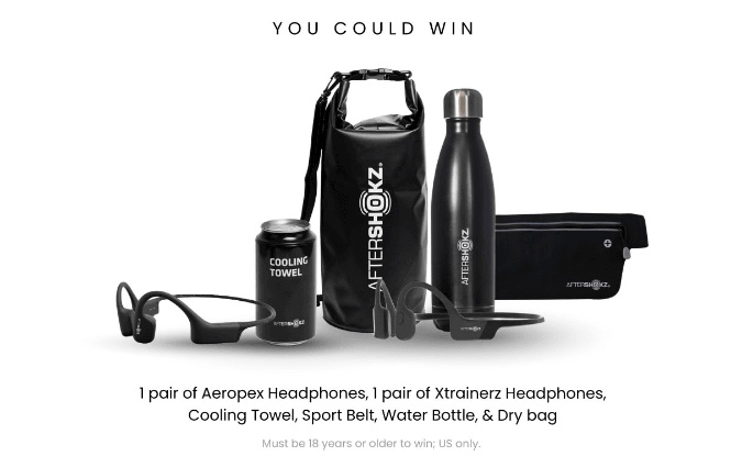 Example of a prize bundle offered by a brand as part of their UGC generation campaign