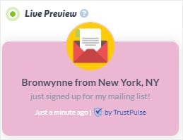 Example of using social proof in a pop-up form as a way to grow your email list