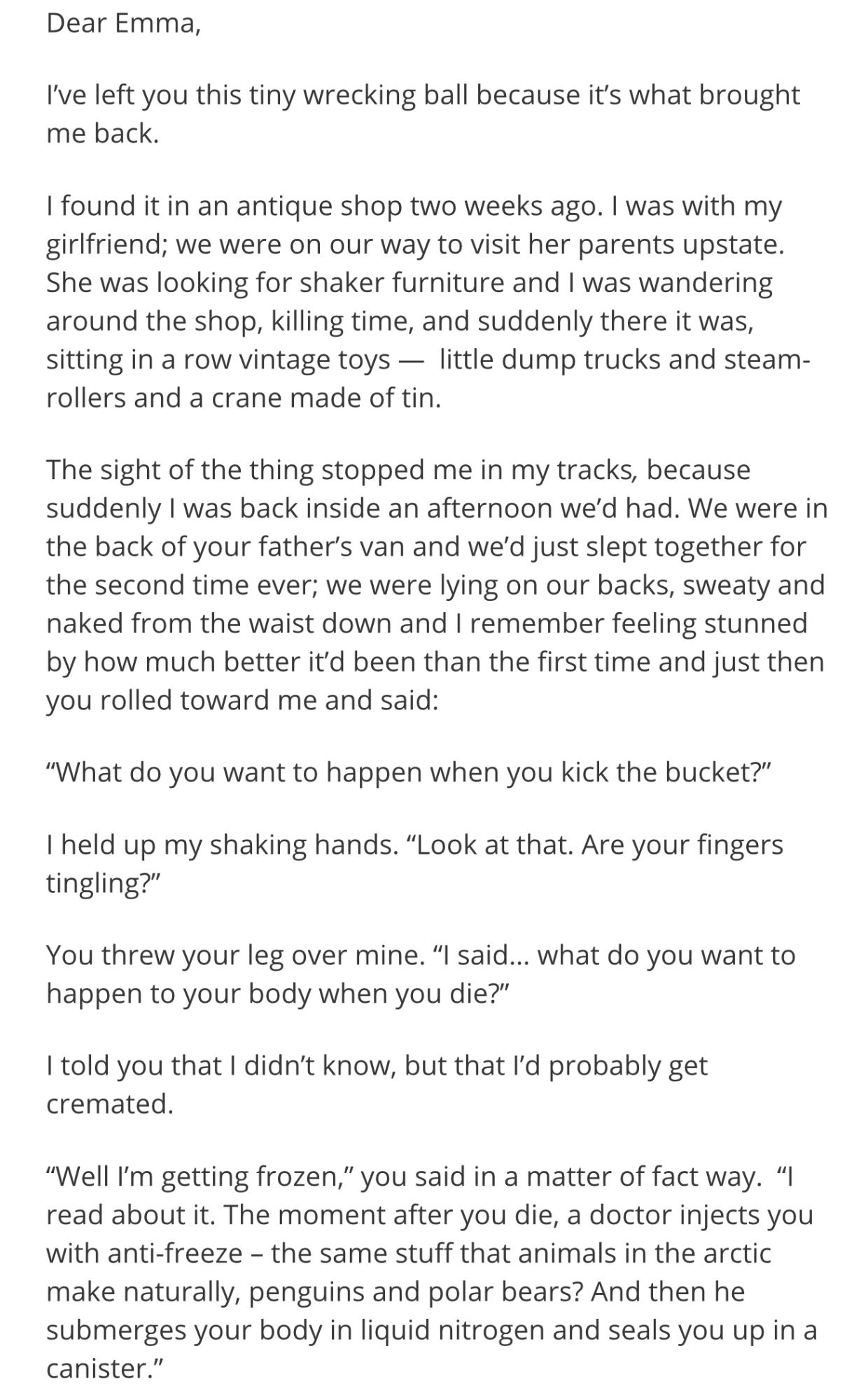 Example of story written for the Significant Objects experiment to demonstrate how storytelling can increase the perceived value of an item