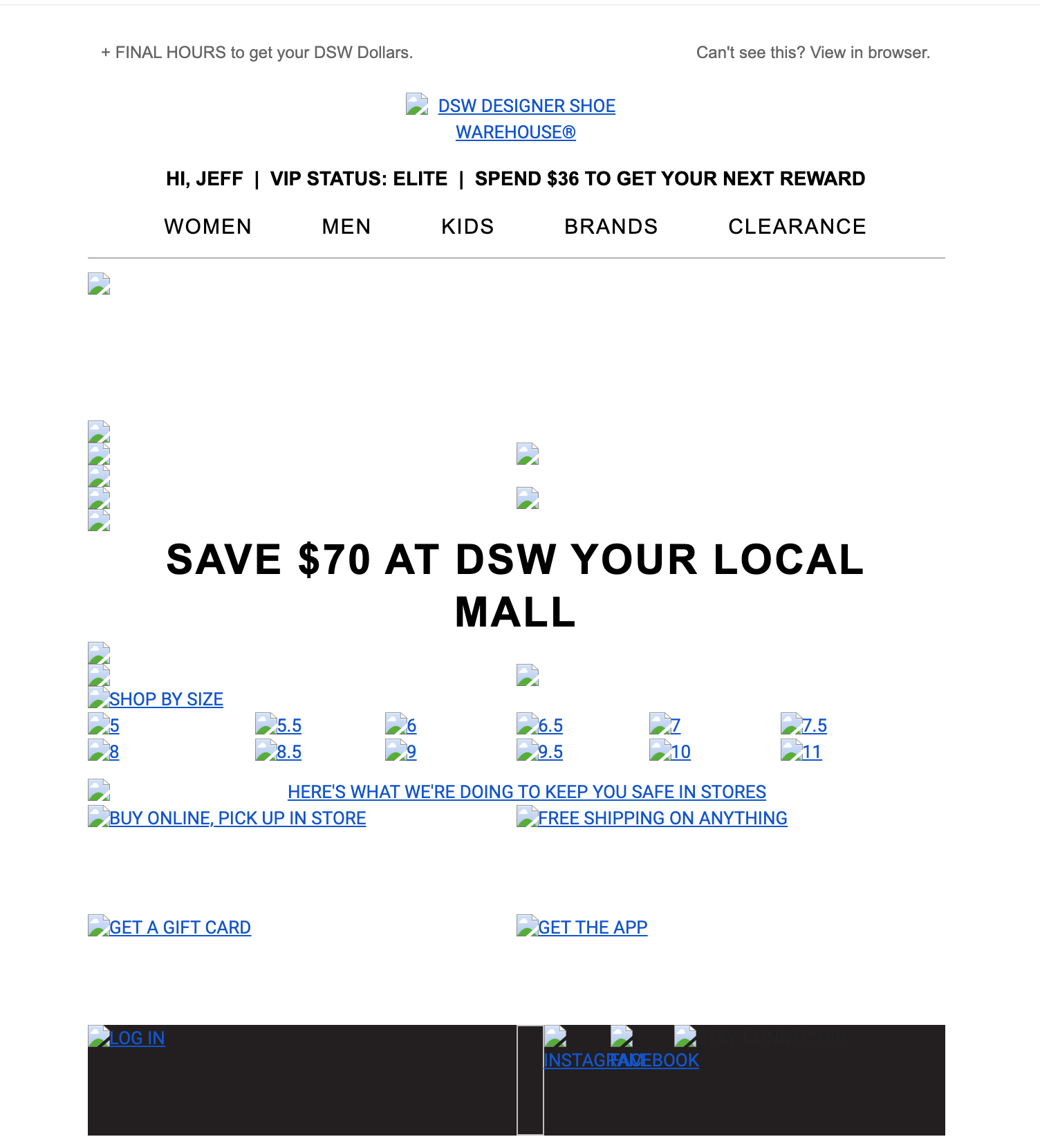Email with image blocked