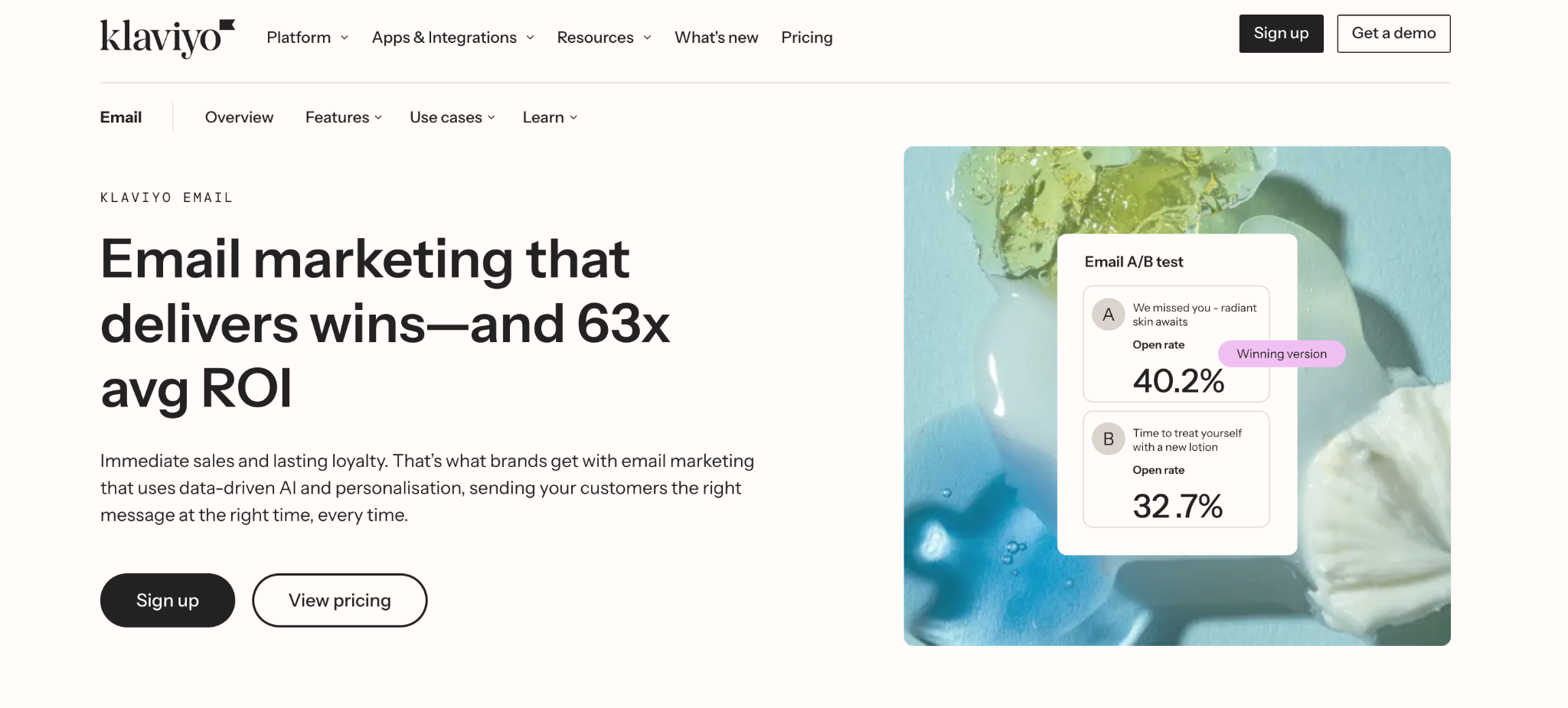 klaviyo website