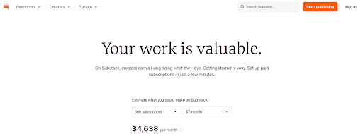 substack website