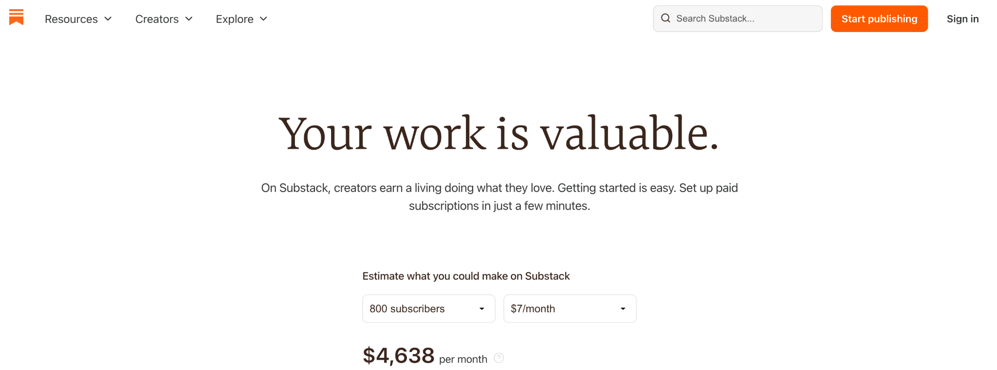 substack lander