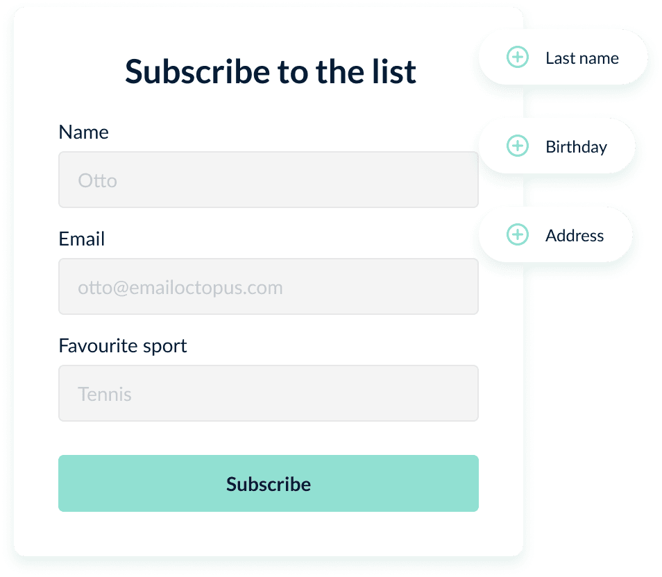 Subscription form